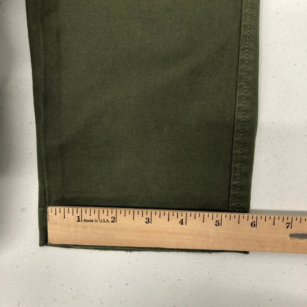 Levis XX Chino Pants Mens 31x32 Green Standard Taper Chicago Patch Stretch New